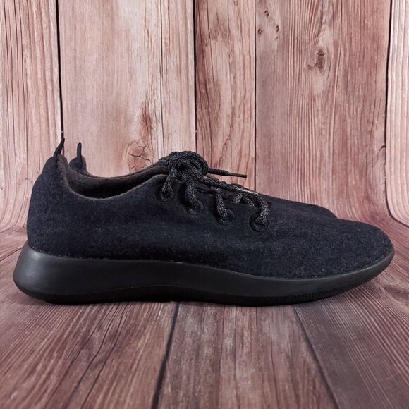 Allbirds WR Wool Runners Mens Size 13 Black Gray Athletic Running Sneakers - Picture 3 of 13
